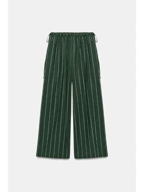 ZARA ZW COLLECTION STRIPED LINEN PANTS